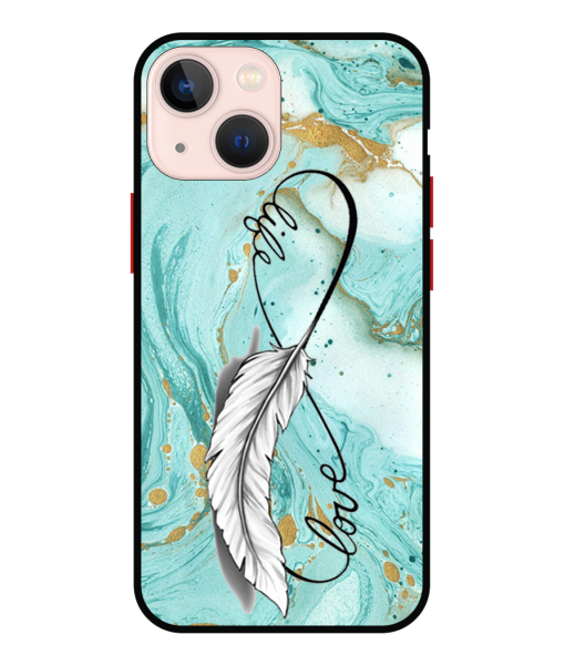 Husa IPhone 15 Plus, Protectie AirDrop, Marble, Life - Love
